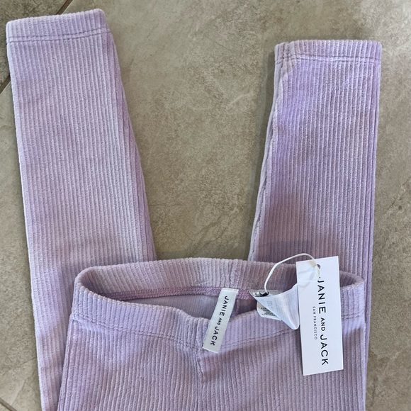 JANIE AND JACK CORDUROY LAVENDER FROST LEGGING - Picture 4 of 8